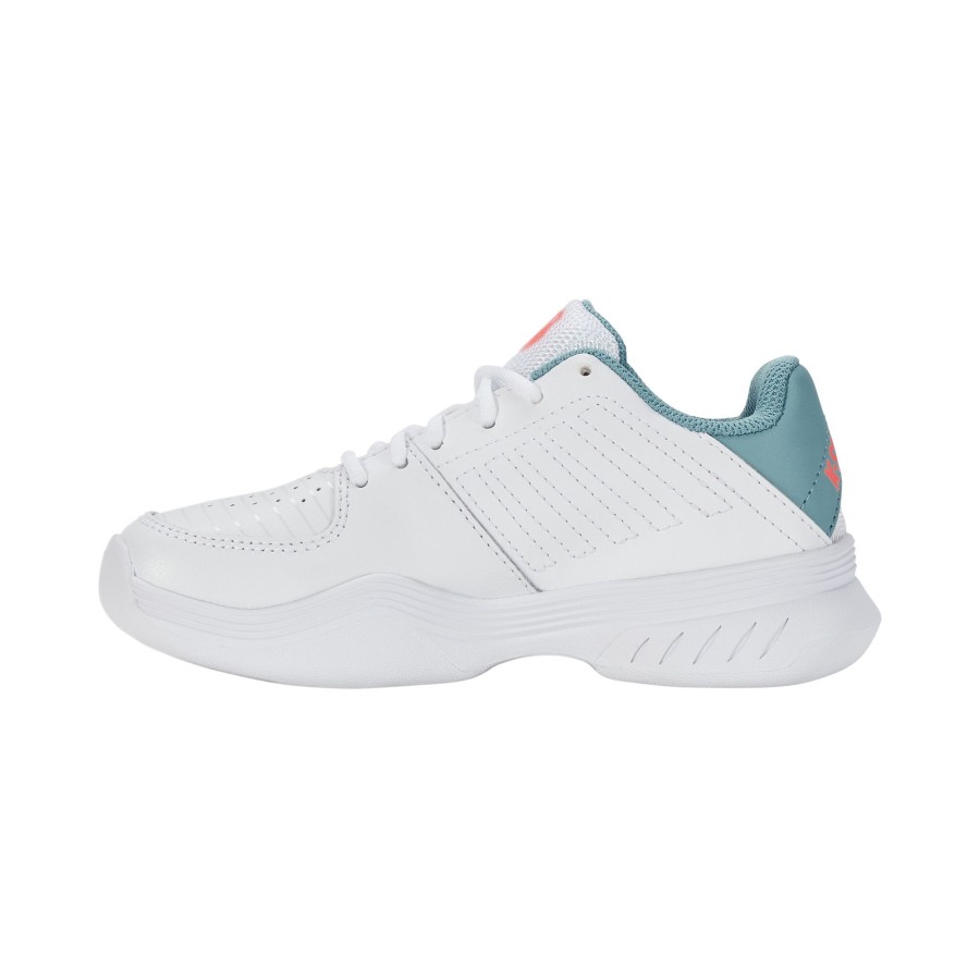 Tennisschoenen K-Swiss | Court Express Tennisschoen Tapijt Kinderen Wit, Turkoois