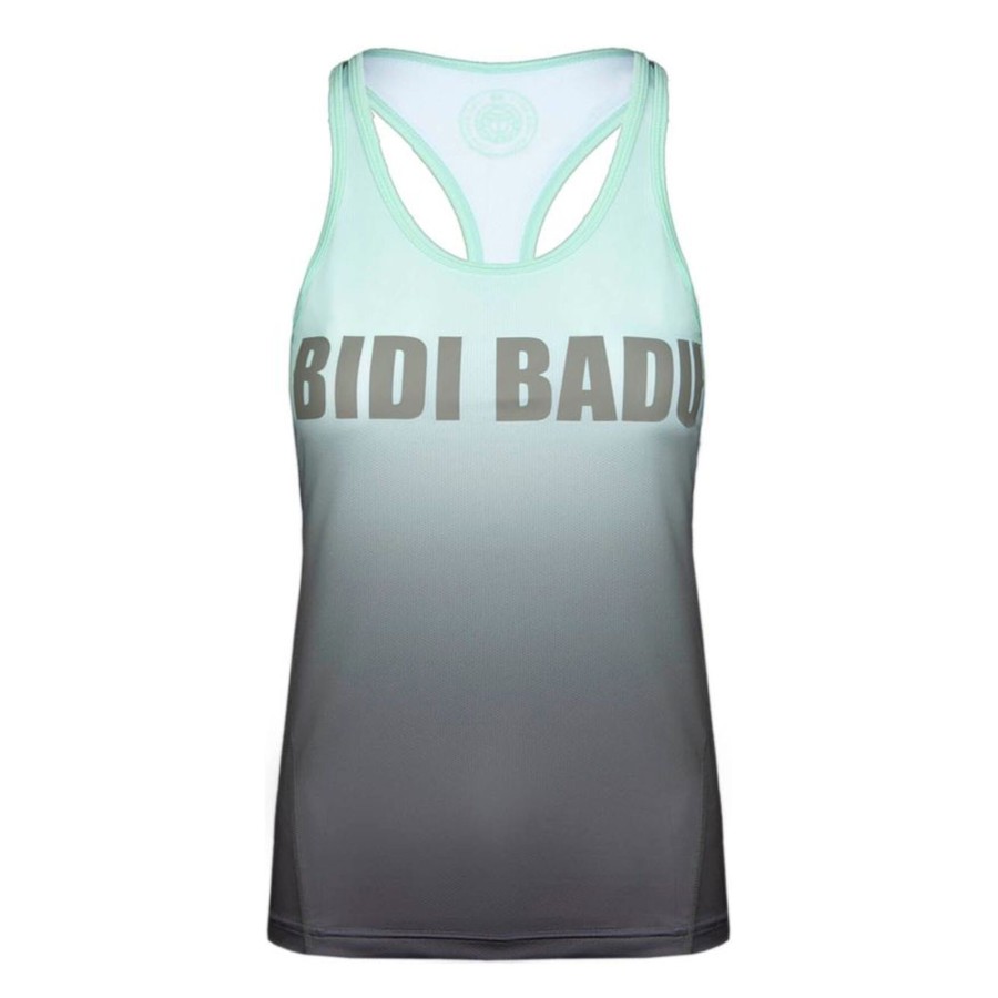 Tenniskleding BIDI BADU | Rhombo Move Printed Tanktop Dames Grijs
