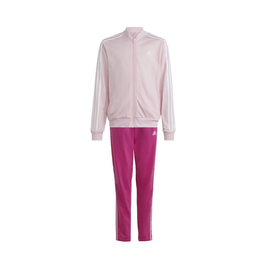 Tenniskleding adidas | 3-Stripes Tracksuit Trainingspak Meisjes Roze, Pink