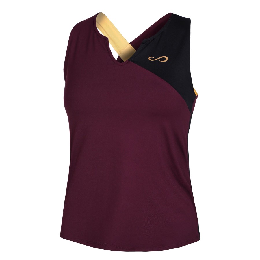Tenniskleding Endless | Bliss Tanktop Dames Paars, Zwart