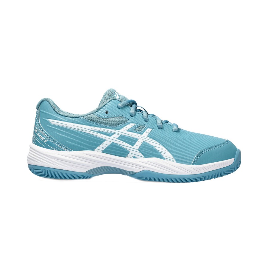 Tennisschoenen ASICS | Gel-Game 9 Gs Gravelschoen Kinderen Turkoois, Wit