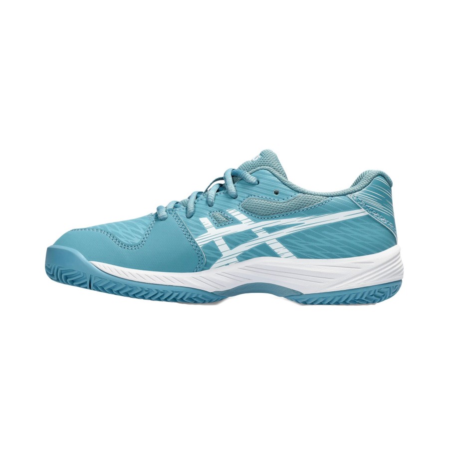 Tennisschoenen ASICS | Gel-Game 9 Gs Gravelschoen Kinderen Turkoois, Wit