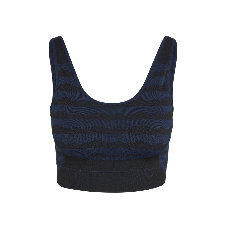 Tenniskleding adidas | Marimekko Aeroknit Sport-Bh Dames Blauw