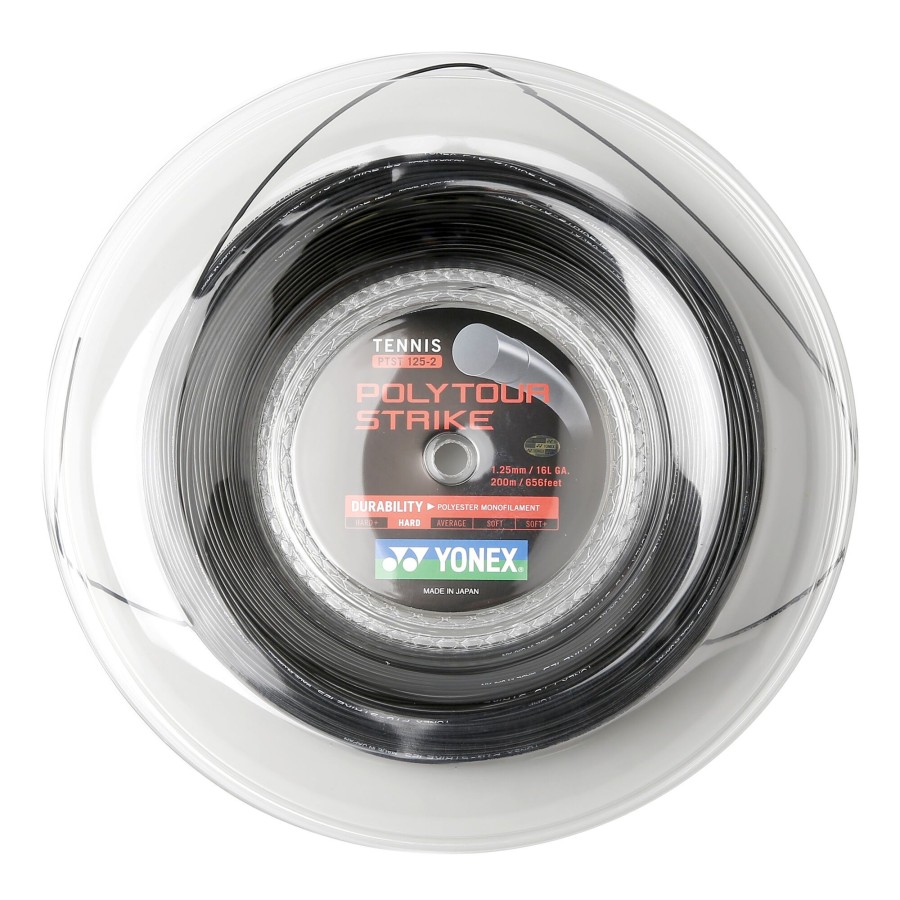Tennissnaren Yonex | Poly Tour Strike Rol Snaren 200M Zwart