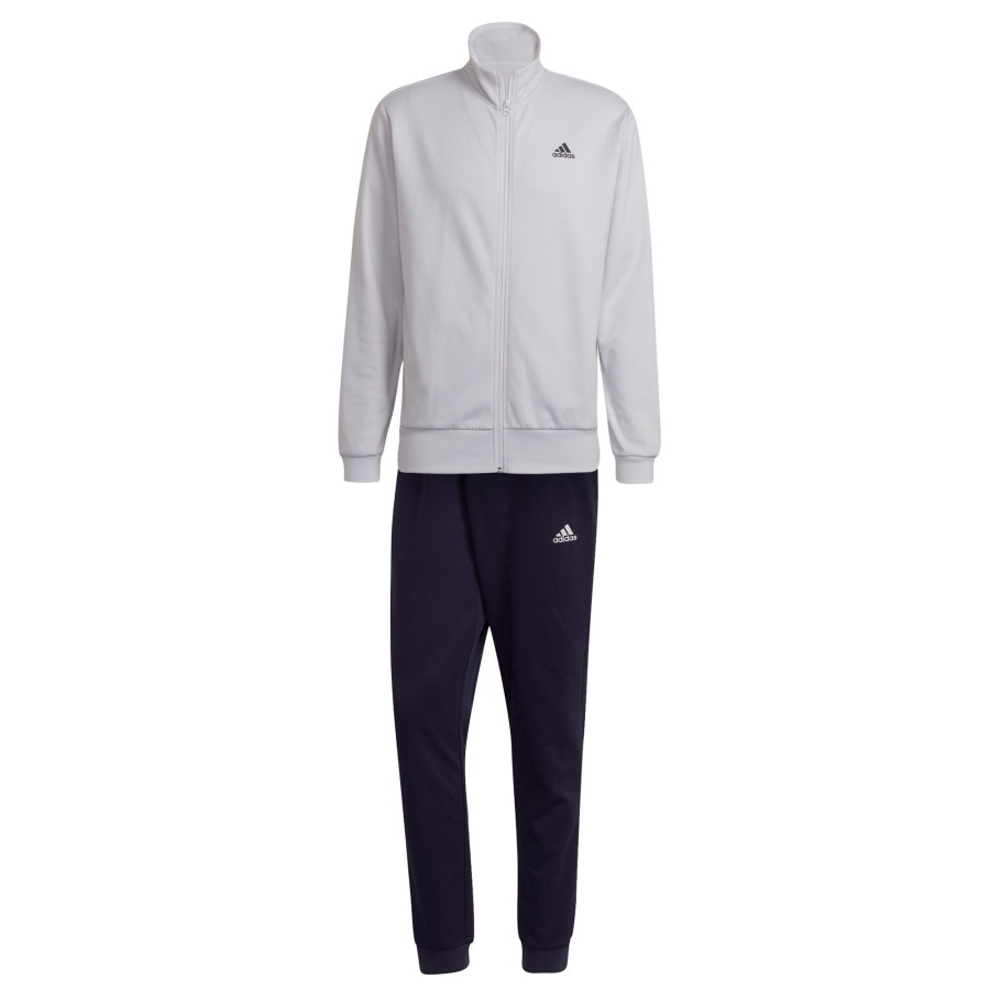 Tenniskleding adidas | 3 Bars Graph Trainingspak Heren Lichtgrijs, Zwart
