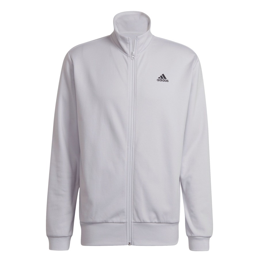 Tenniskleding adidas | 3 Bars Graph Trainingspak Heren Lichtgrijs, Zwart
