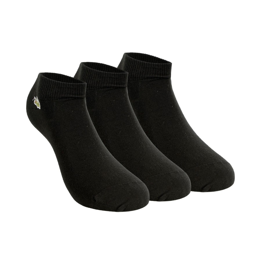 Tenniskleding Lacoste | Performance Core Tennissokken Verpakking 3 Stuks Zwart