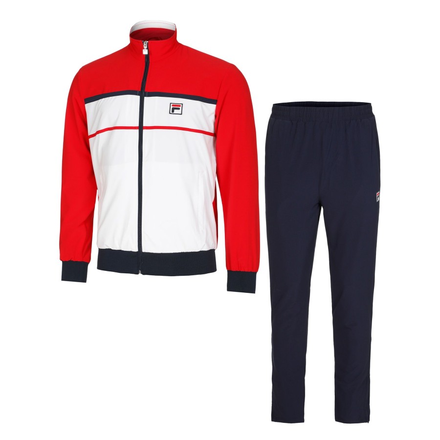 Tenniskleding Fila | Max Trainingspak Heren Wit, Rood