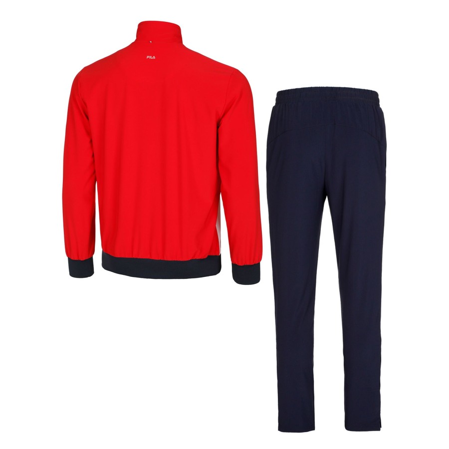 Tenniskleding Fila | Max Trainingspak Heren Wit, Rood