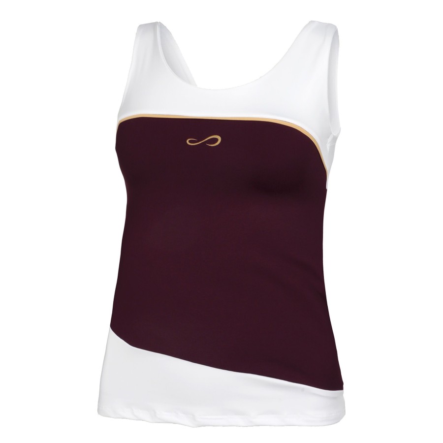 Tenniskleding Endless | Curve Tanktop Dames Paars, Wit