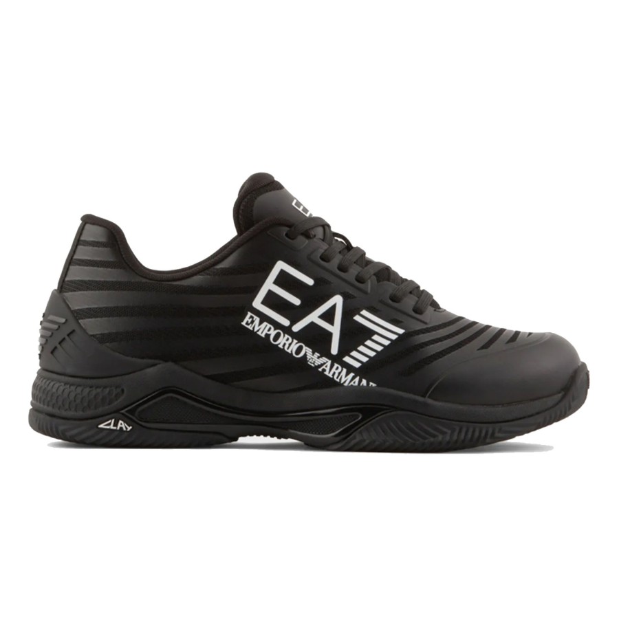 Tennisschoenen EA7 | Tech Gravelschoen Heren Zwart, Wit