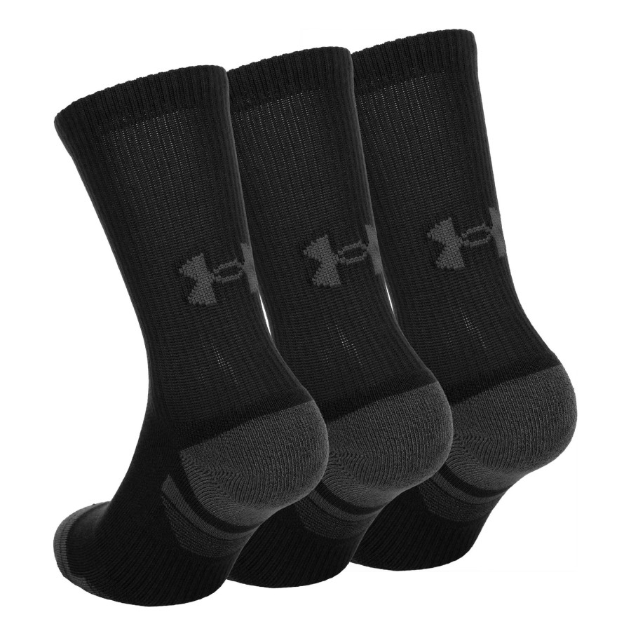 Tenniskleding Under Armour | Performance Tech Crew Sportsokken Zwart