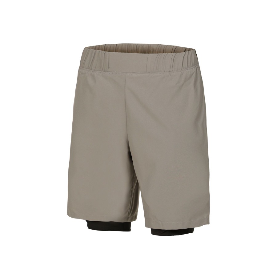 Tenniskleding Lacoste | Active Shorts Heren Kaki, Zwart