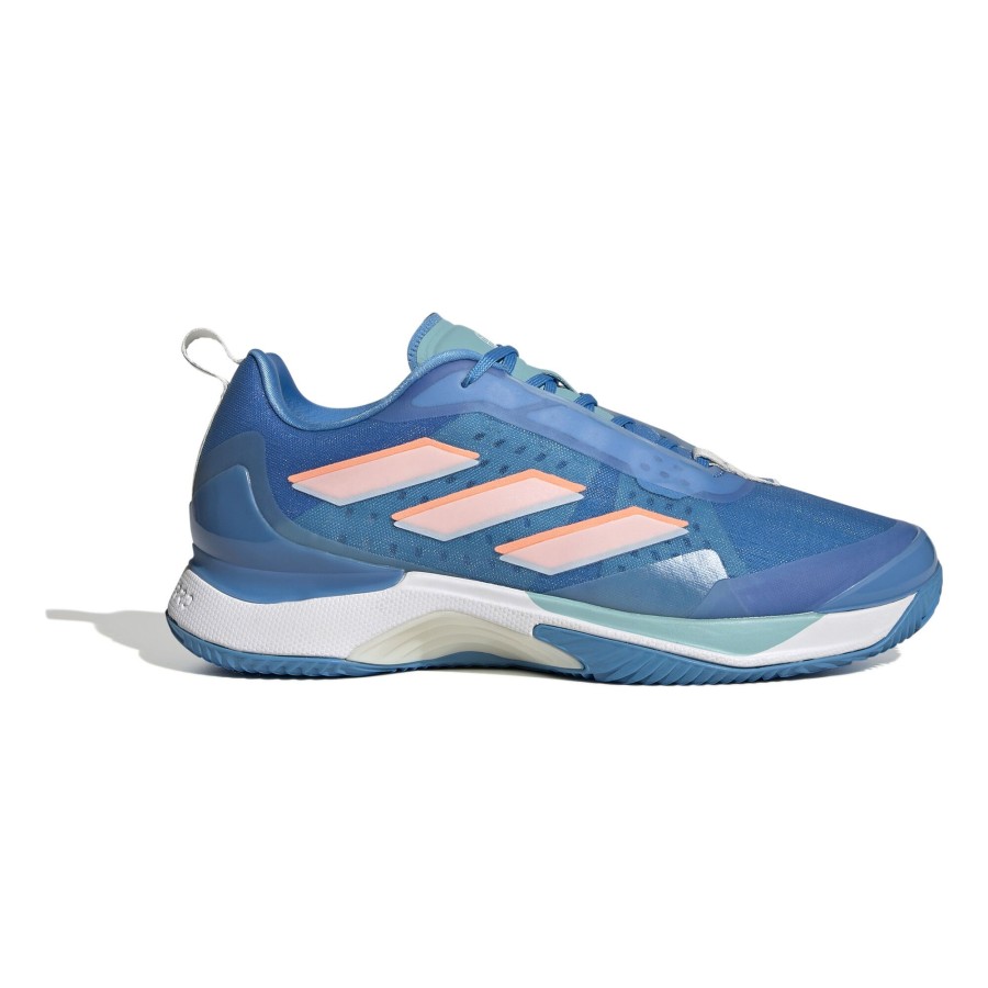 Tennisschoenen adidas | Avacourt Gravelschoen Dames Blauw, Wit