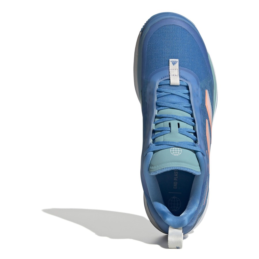 Tennisschoenen adidas | Avacourt Gravelschoen Dames Blauw, Wit
