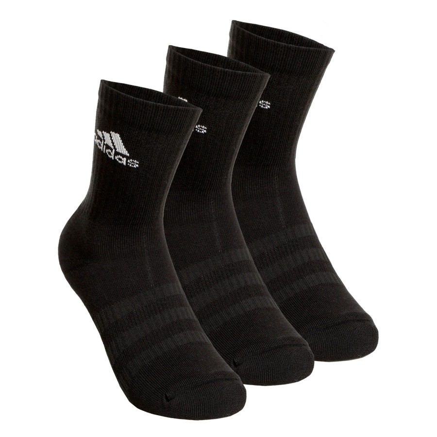 Tenniskleding adidas | Essentials Cush Crew Sportsokken Verpakking 3 Stuks Zwart, Wit