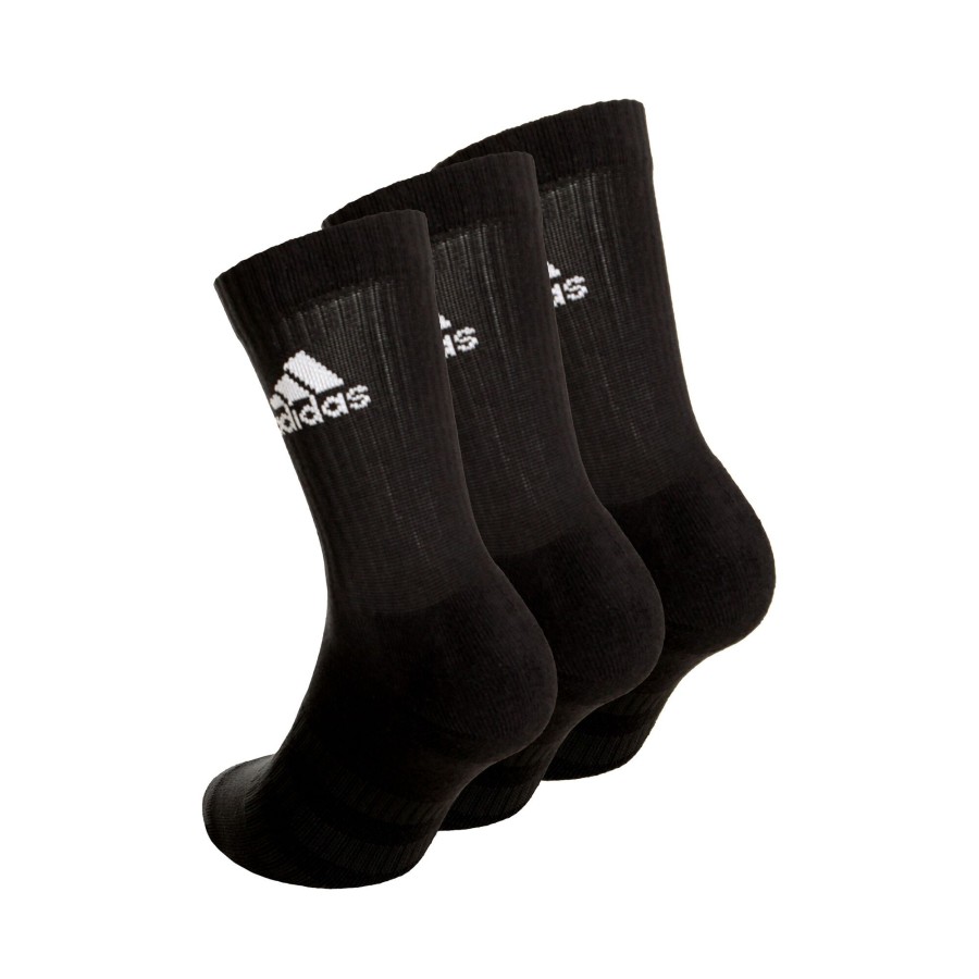 Tenniskleding adidas | Essentials Cush Crew Sportsokken Verpakking 3 Stuks Zwart, Wit