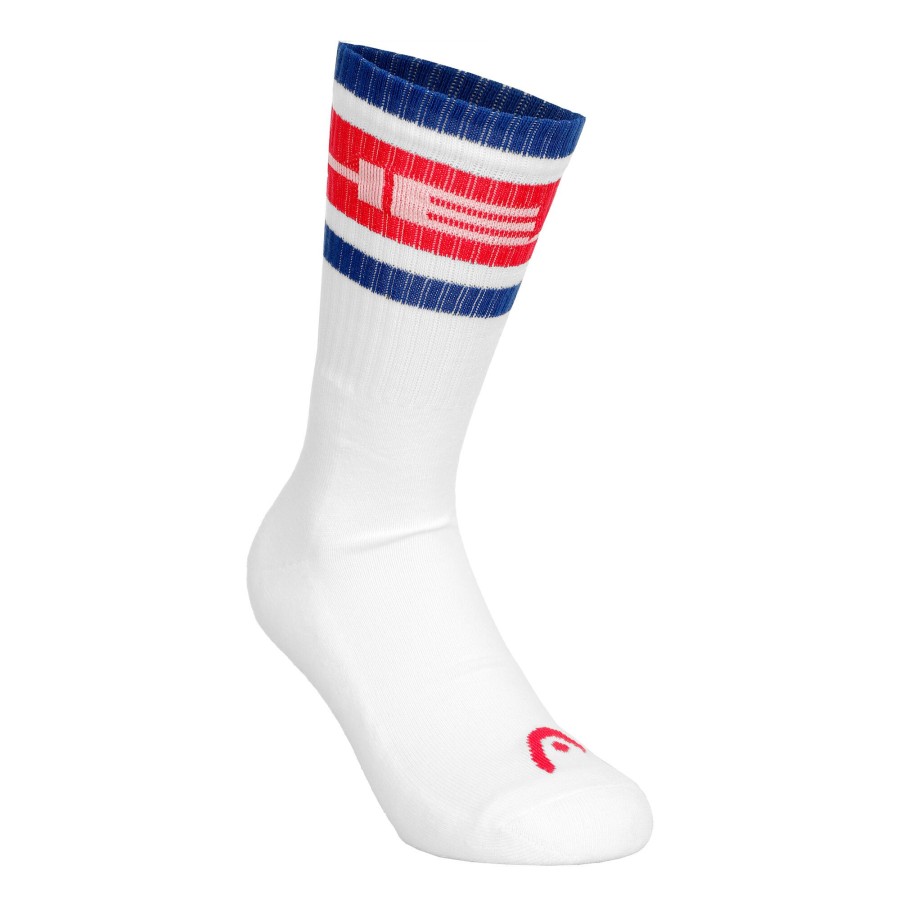 Tenniskleding HEAD | Crew Tennissokken Wit, Veelkleurig