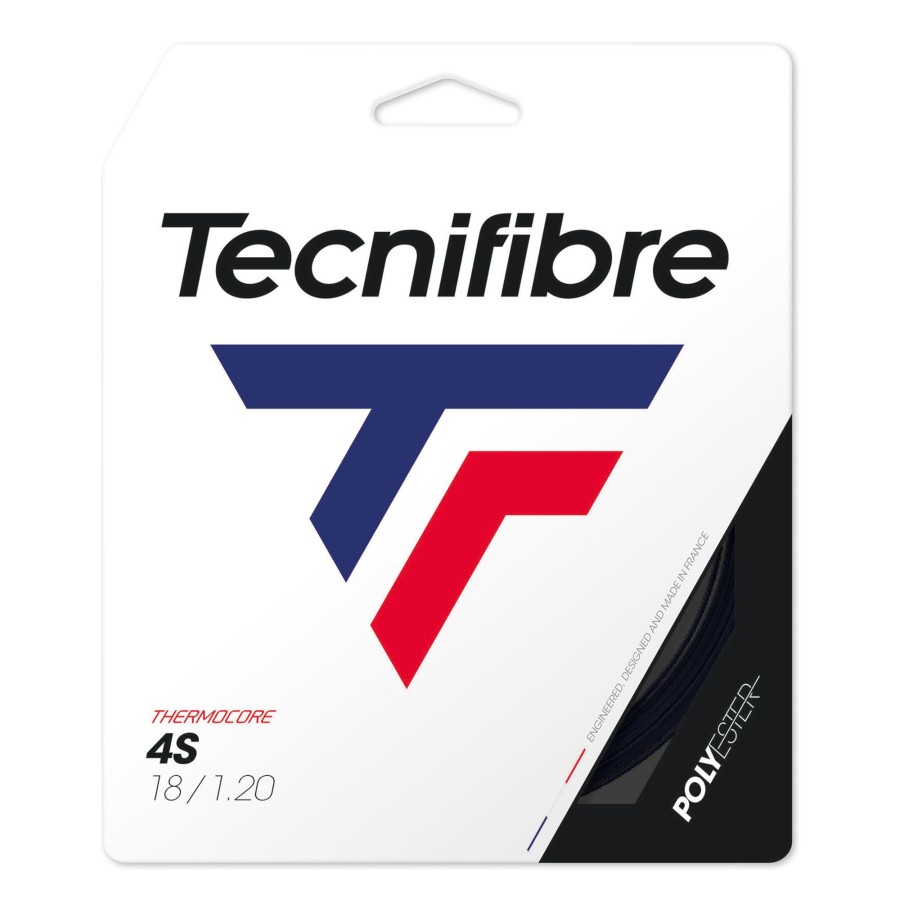 Tennissnaren Tecnifibre | Black Code 4S 12M Set Snaren