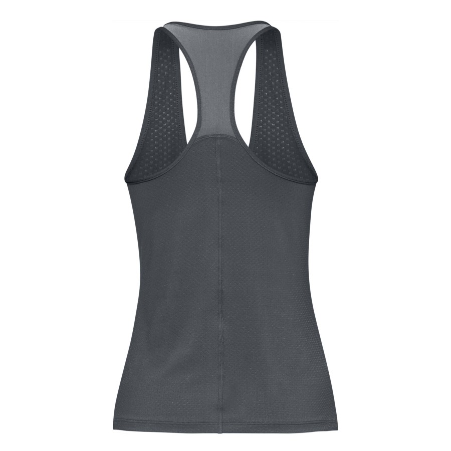 Tenniskleding Under Armour | Heatgear Racer Tanktop Dames Grijs