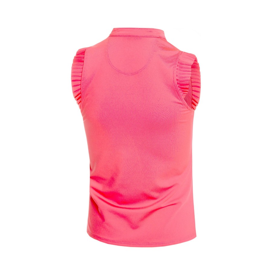 Tenniskleding Lucky in Love | Pleat Me Up Tanktop Meisjes Koraal