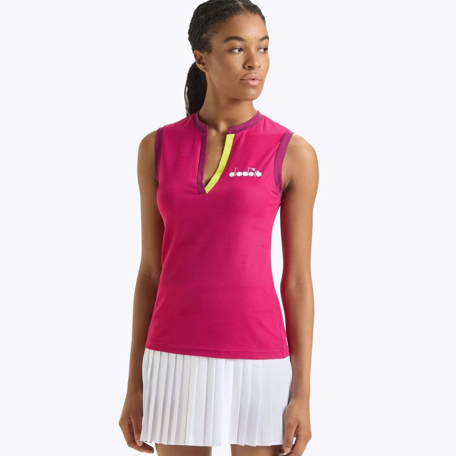 Tenniskleding Diadora | Icon Tanktop Dames Null