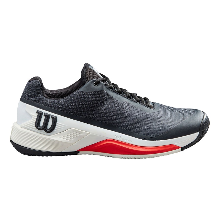 Tennisschoenen Wilson | Rush Pro 4.0 Gravelschoen Heren Zwart, Rood