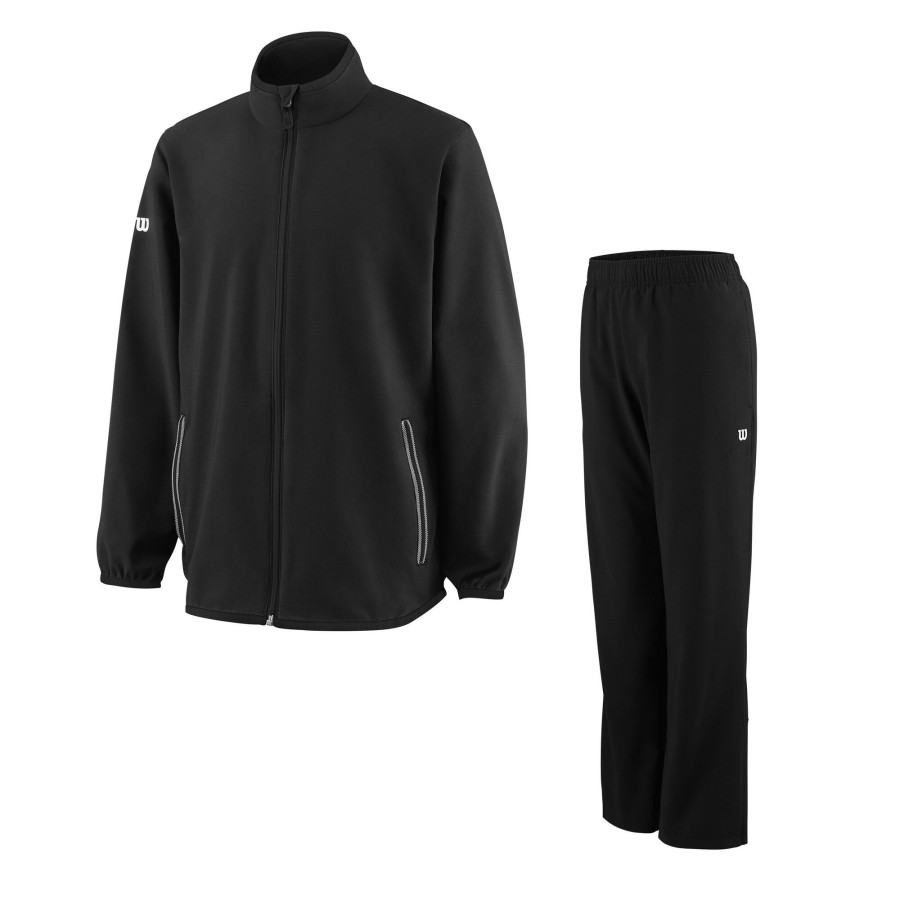 Tenniskleding Wilson | Team Woven Trainingspak Kinderen Zwart