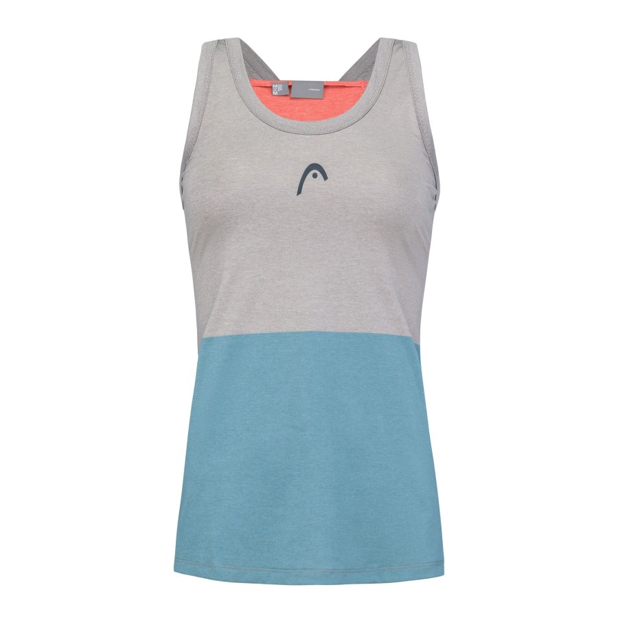 Tenniskleding HEAD | Tech Tanktop Dames Grijs, Veelkleurig