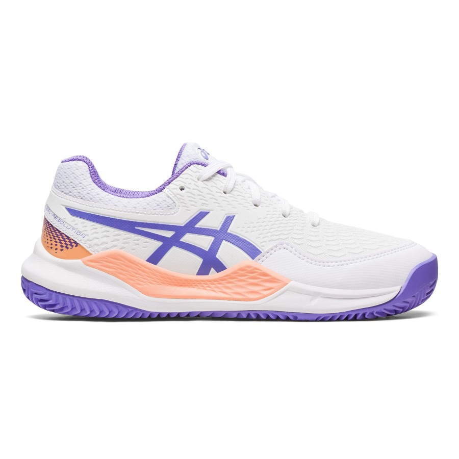 Tennisschoenen ASICS | Gel-Resolution 9 Gs Gravelschoen Kinderen Wit, Paars