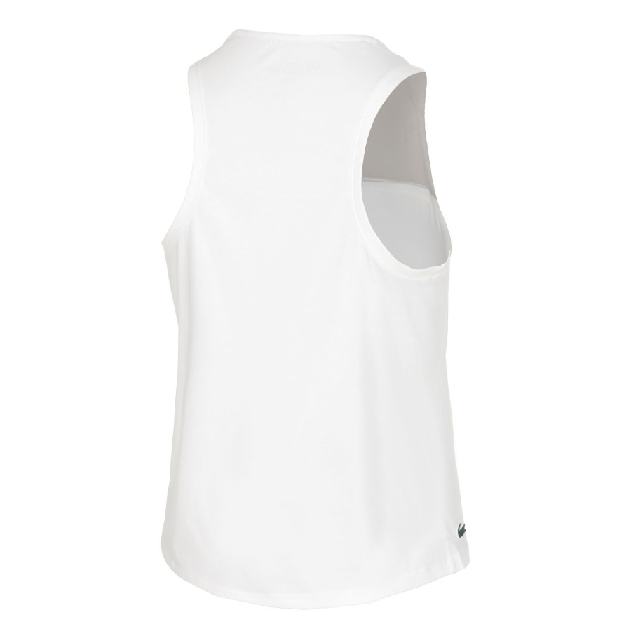 Tenniskleding Lacoste | Active Performance Tanktop Dames Wit, Grijs