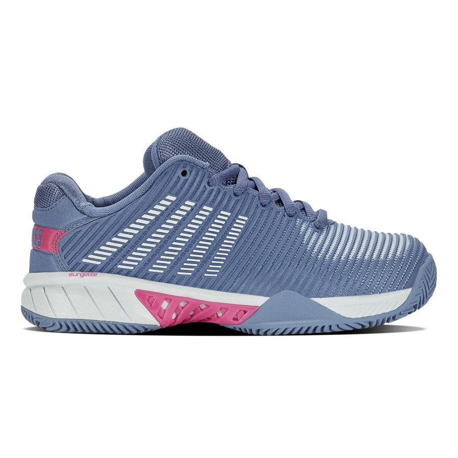 Tennisschoenen K-Swiss | Hypercourt Express 2 Gravelschoen Dames Mauve, Blauw-Grijs