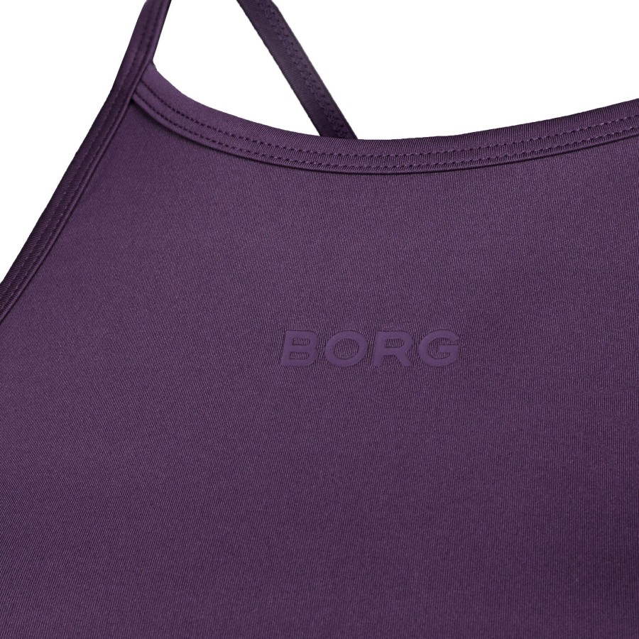 Tenniskleding Björn Borg | Borg Strap Tanktop Dames Paars