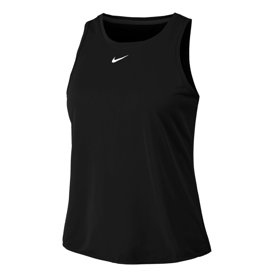 Tenniskleding Nike | Dri-Fit One Standard Fit Tanktop Dames Zwart, Wit