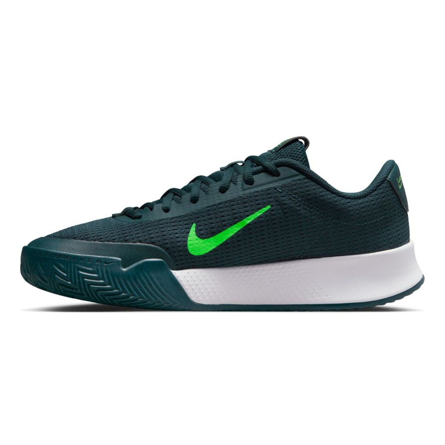 Tennisschoenen Nike | Vapor Lite 2 Gravelschoen Heren Donkergroen, Neongroen