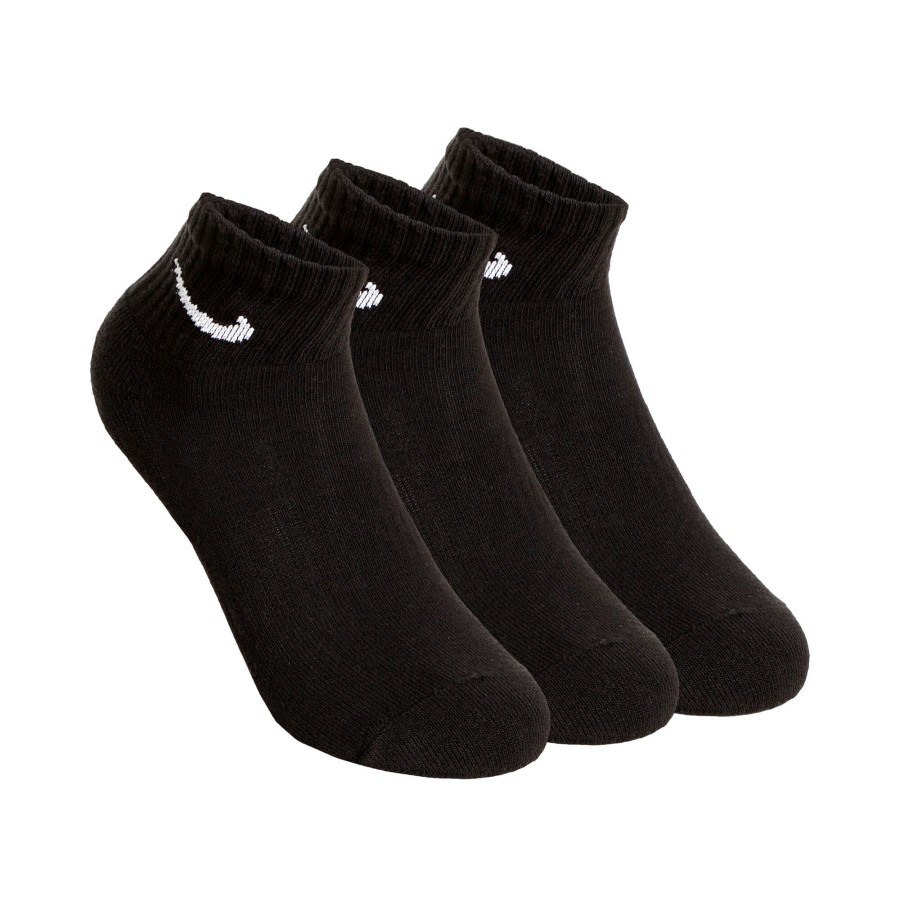 Tenniskleding Nike | Everyday Cush Ankle Sportsokken Verpakking 3 Stuks Zwart, Wit