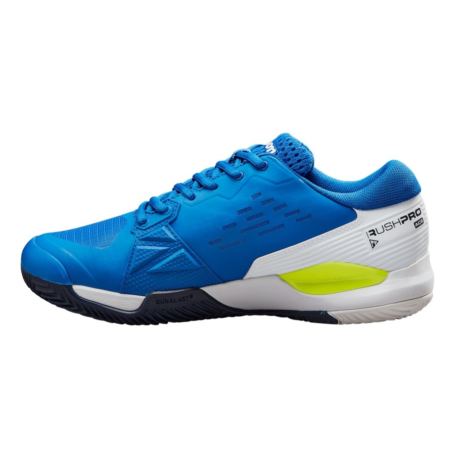 Tennisschoenen Wilson | Rush Pro Ace Gravelschoen Heren Blauw, Wit