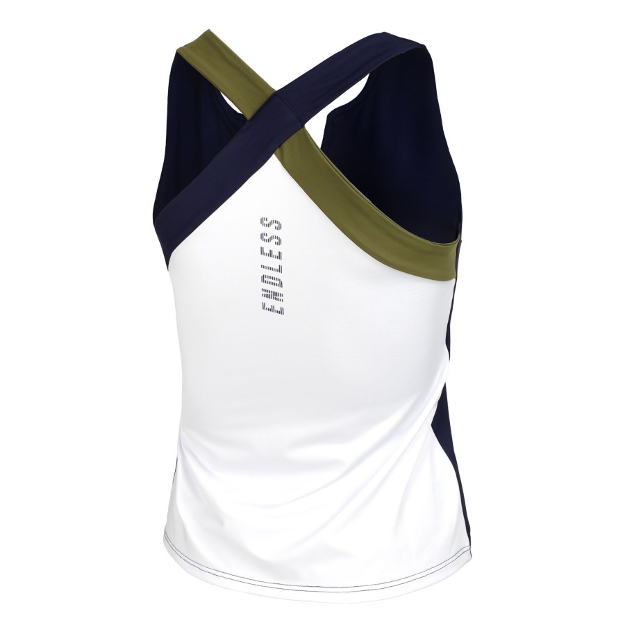 Tenniskleding Endless | Bliss Tanktop Dames Donkerblauw, Wit