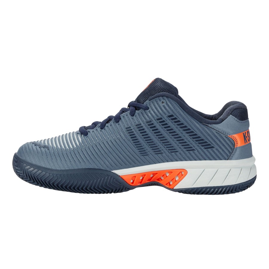Tennisschoenen K-Swiss | Hypercourt Express 2 Gravelschoen Heren Blaugrau, Oranje