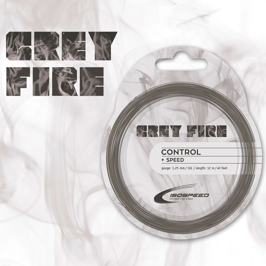 Tennissnaren Isospeed | Grey Fire Set Snaren 12M