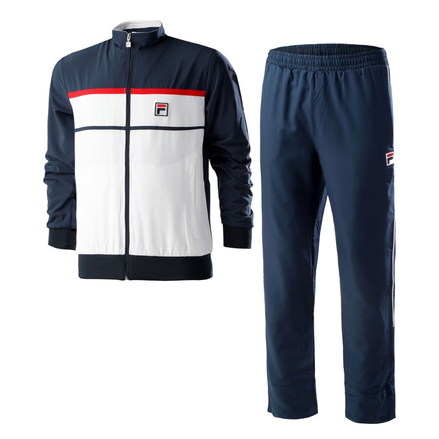 Tenniskleding Fila | Max Trainingspak Heren Donkerblauw, Wit