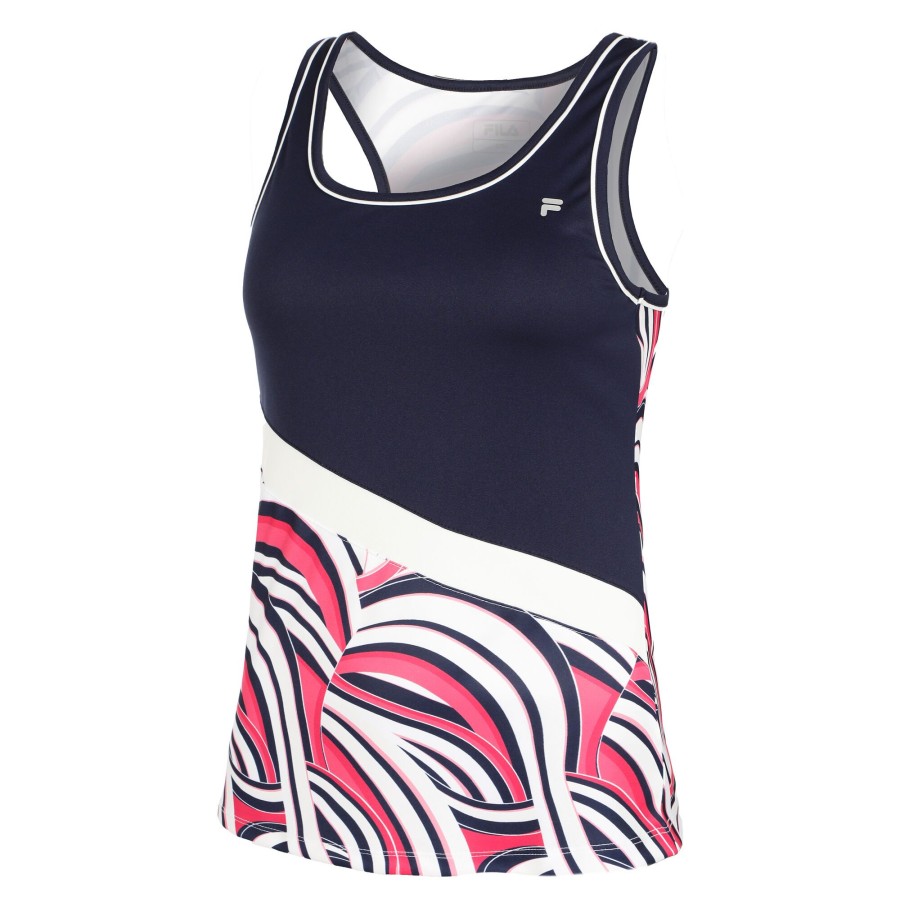 Tenniskleding Fila | Maria Tanktop Dames Zwart, Veelkleurig
