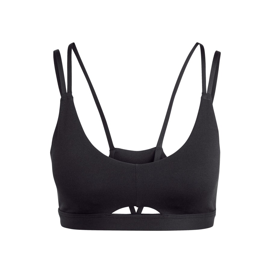 Tenniskleding adidas | Yo Long Studio Low-Support Sport-Bh Dames Zwart