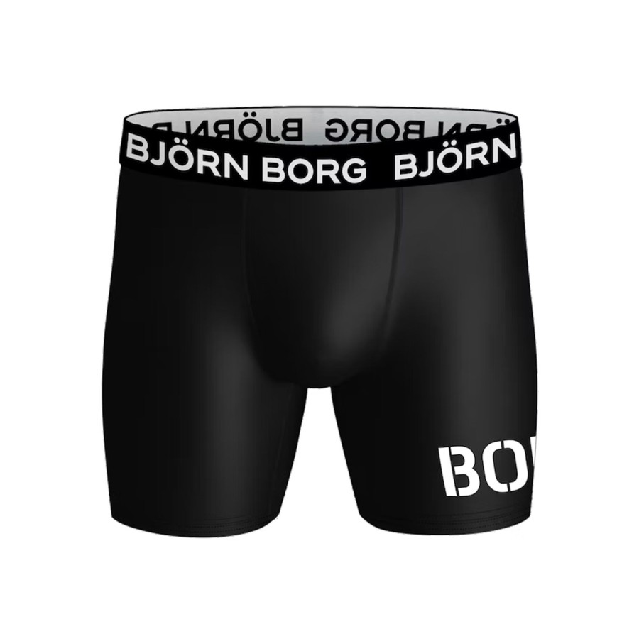 Tenniskleding Björn Borg | Performance Boxershort Verpakking 3 Stuks Heren Zwart, Wit