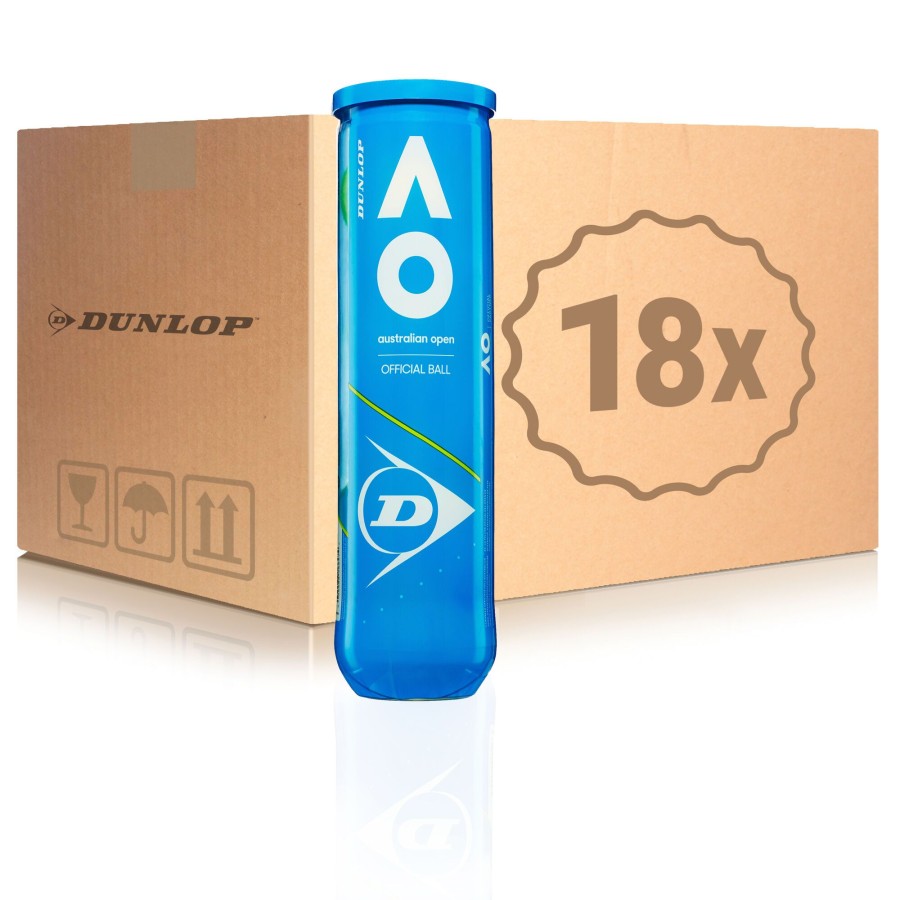 Tennisballen Dunlop | Australian Open 18X Verpakking 4 Stuks