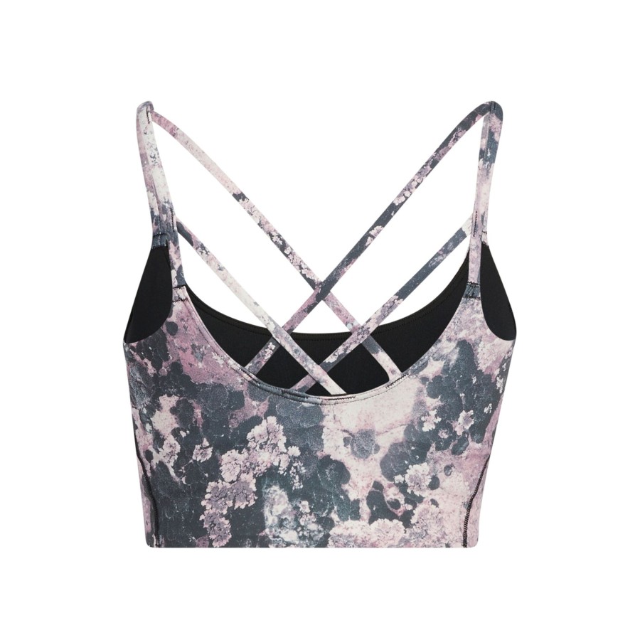 Tenniskleding adidas | Yoga Light-Support Long Line All Over Print Sport-Bh Dames Veelkleurig