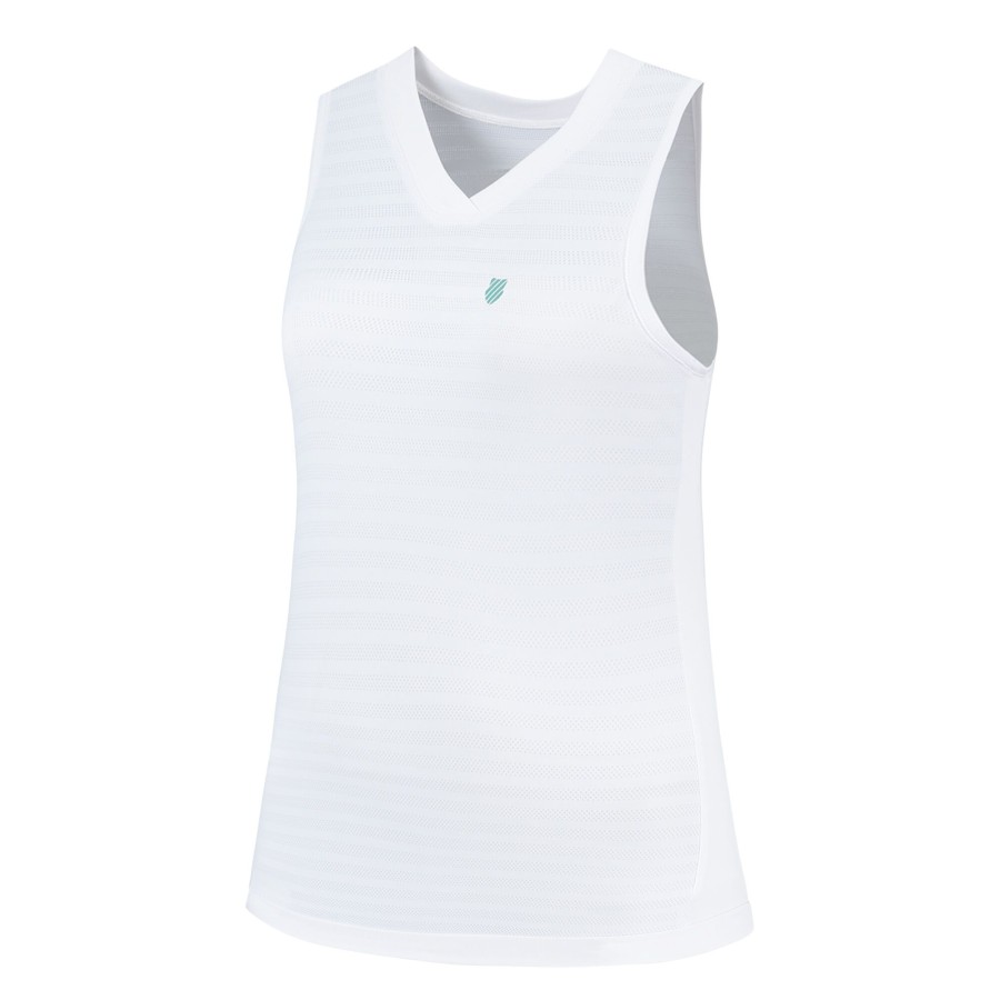 Tenniskleding K-Swiss | Hypercourt Singlet 2 Tanktop Dames Wit
