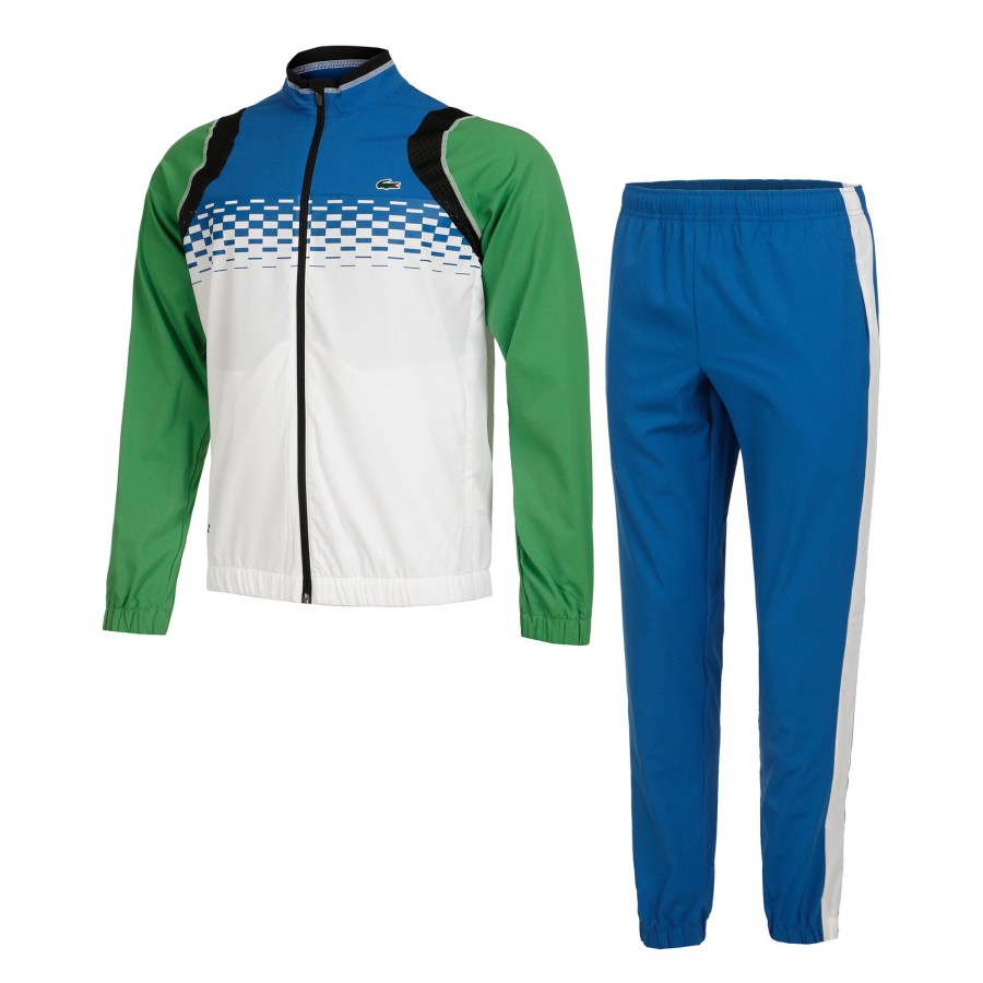 Tenniskleding Lacoste | Trainingspak Heren Blauw, Wit