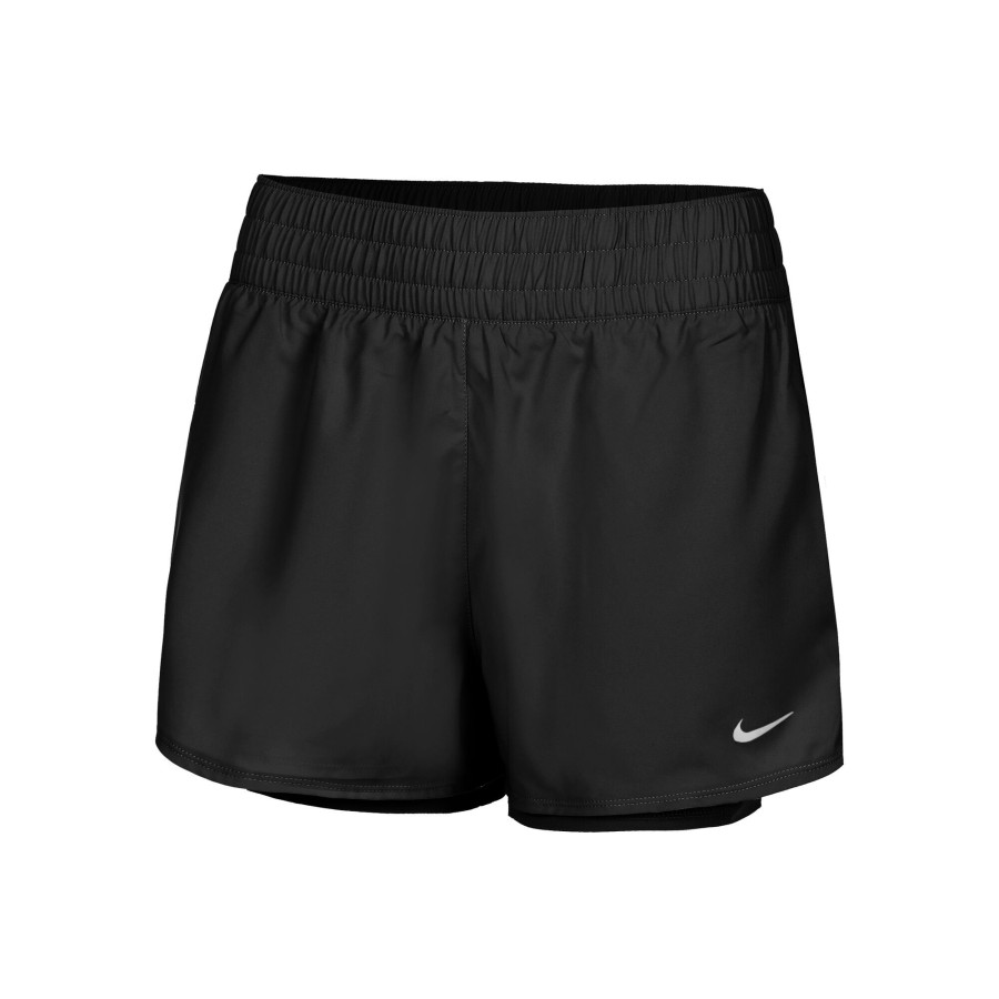 Tenniskleding Nike | Dri-Fit One Heritage 3In 2In1 Shorts Dames Zwart