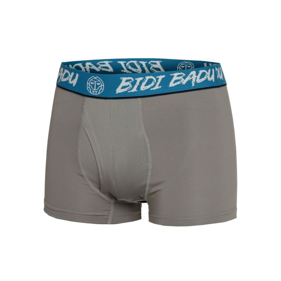 Tenniskleding BIDI BADU | Crew Boxershort Heren Grijs, Turkoois